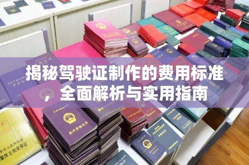 安丘揭秘驾驶证制作的费用标准，全面解析与实用指南
