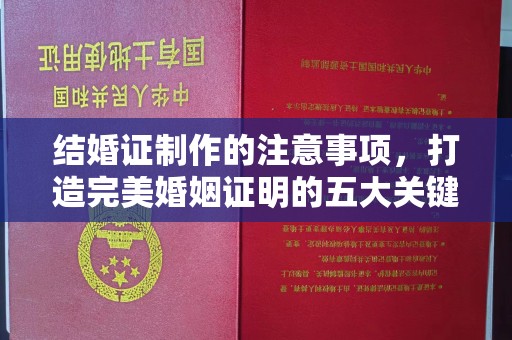 安丘结婚证制作的注意事项，打造完美婚姻证明的五大关键点